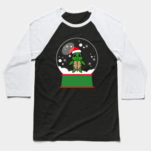 CHRISTMAS Turtle Snowglobe Baseball T-Shirt